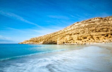 matala beache -best beaches in crete for holidays