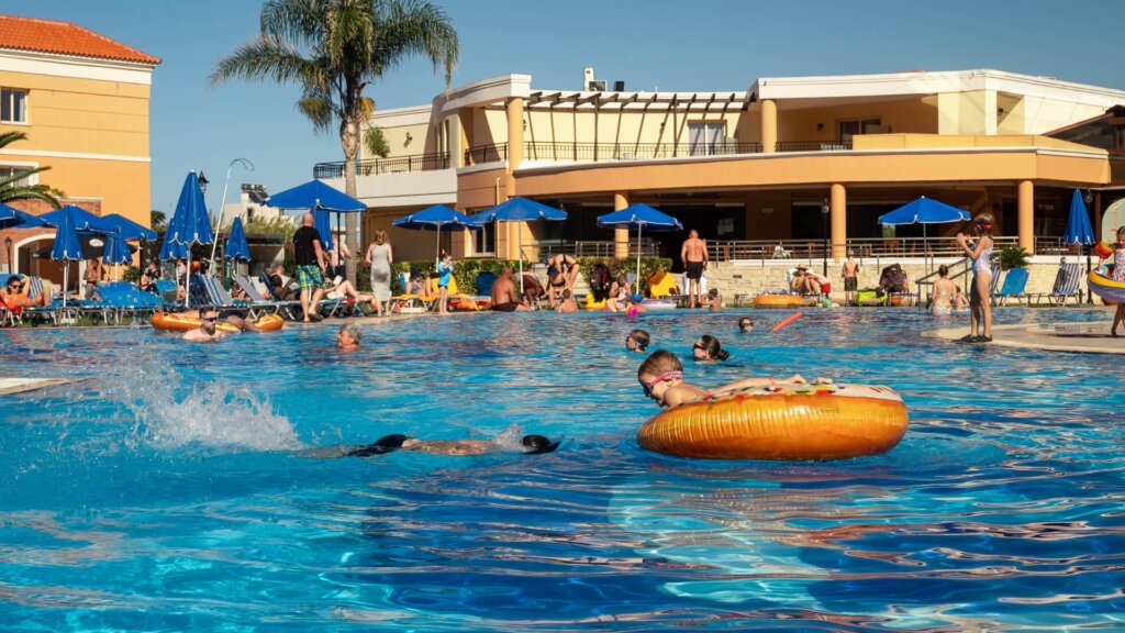 Kids at pool