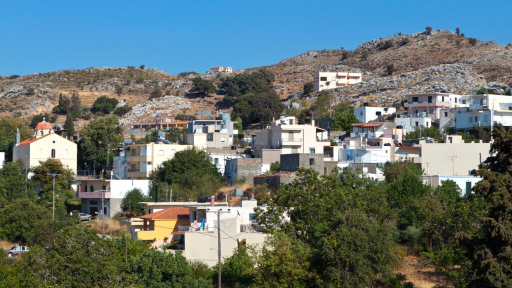 Anogia village in rethymno