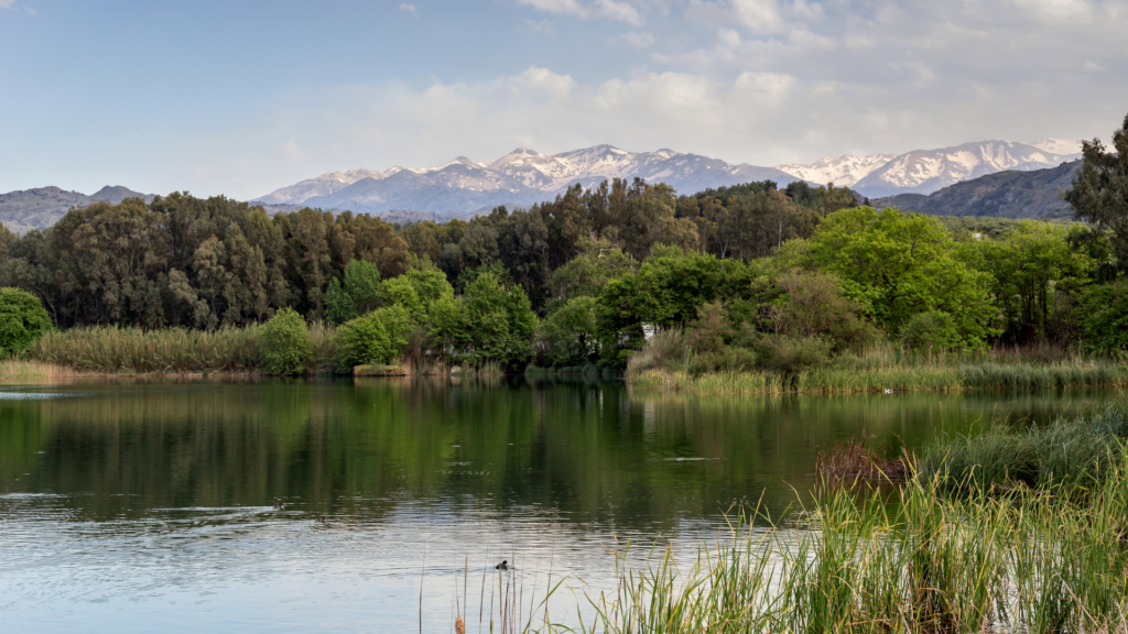 agia lake winter Crete